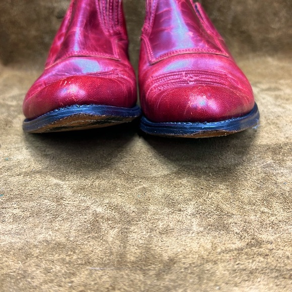 Code West Vintage Red Ankle Booties - Picture 7 of 11